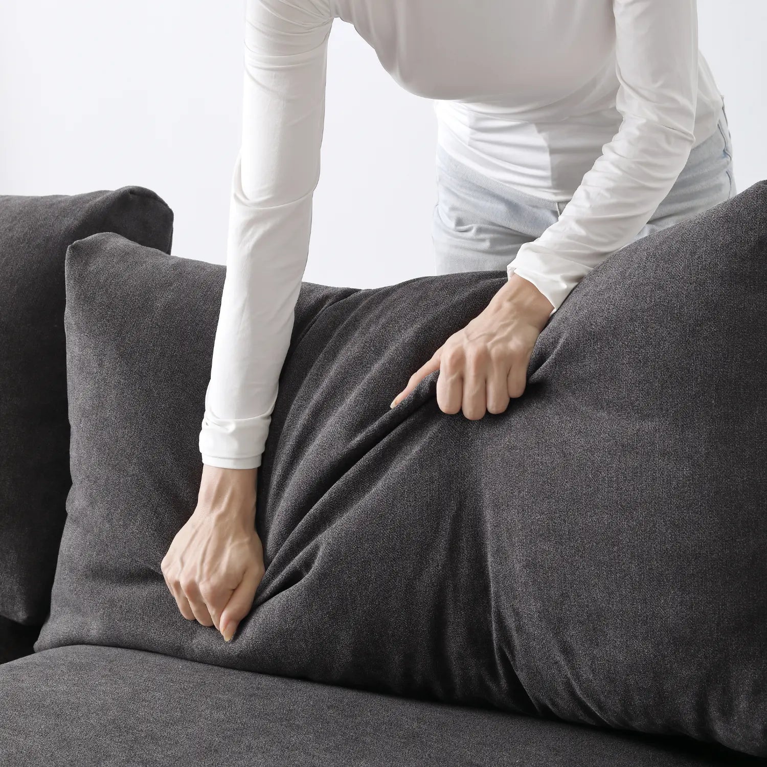 Sydney Federsofa - Grau