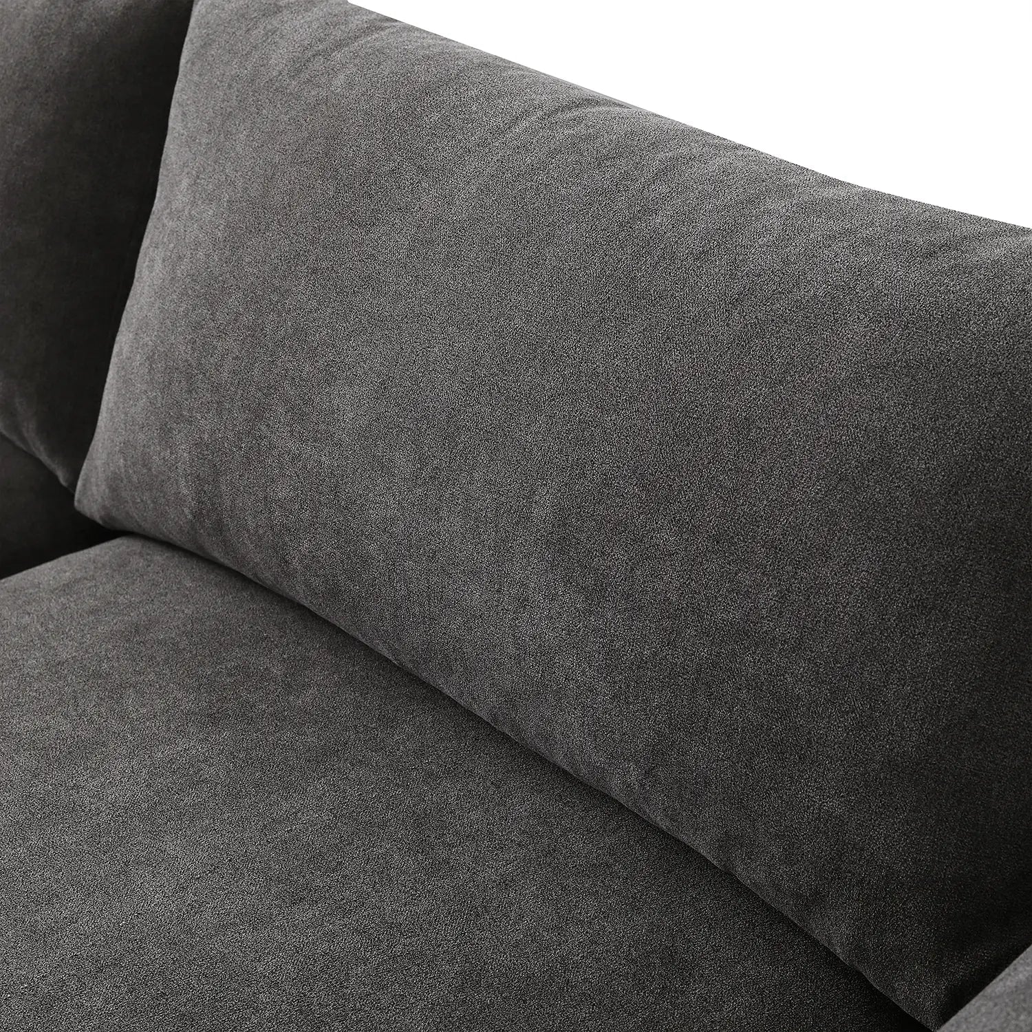 Sydney Feather Sofa + Ottoman - Grey