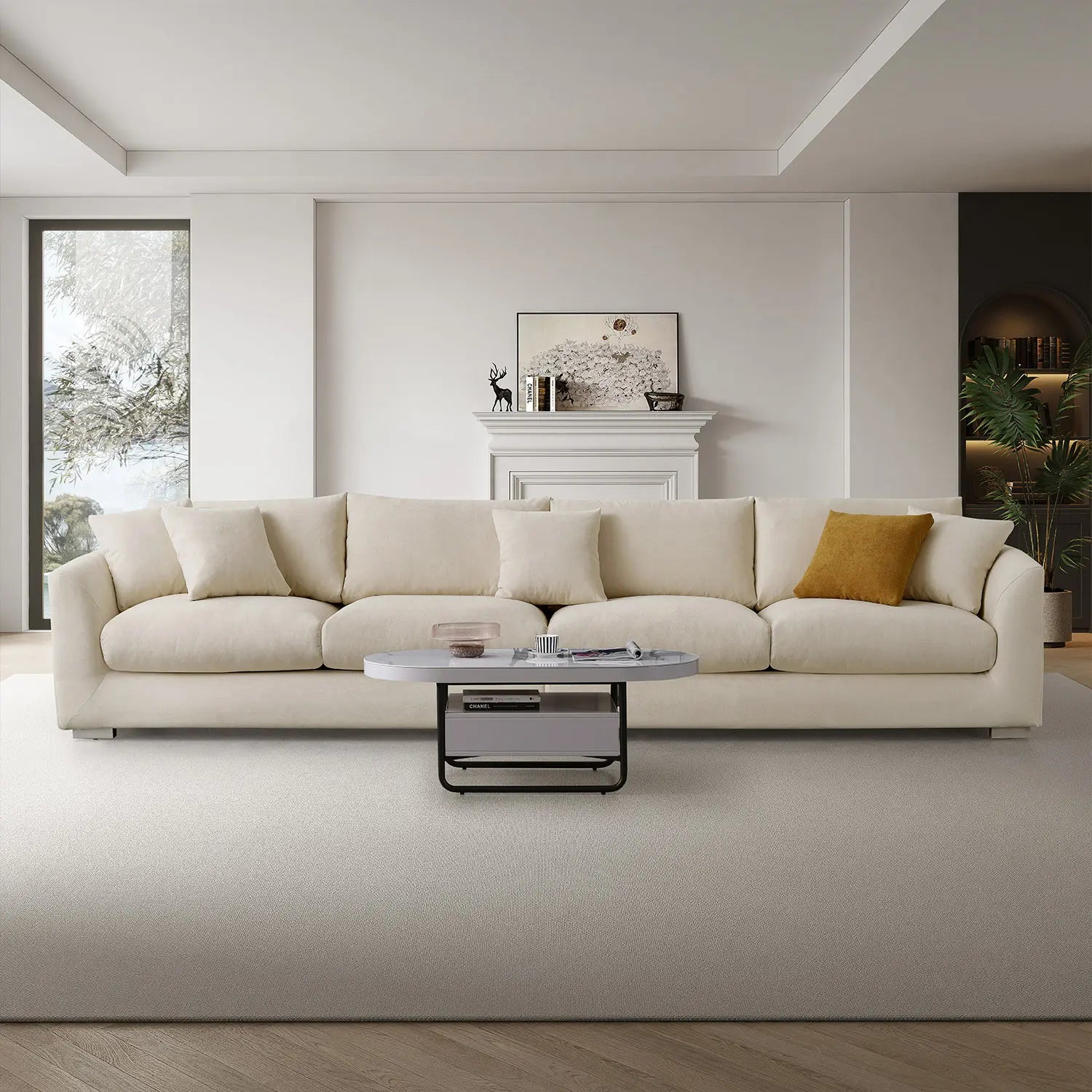 Sydney Federsofa - Beige