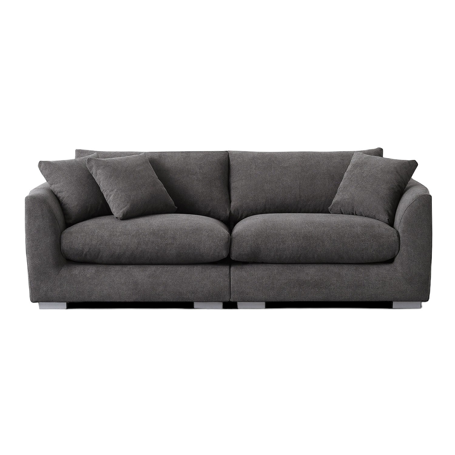 Sydney Federsofa - Grau