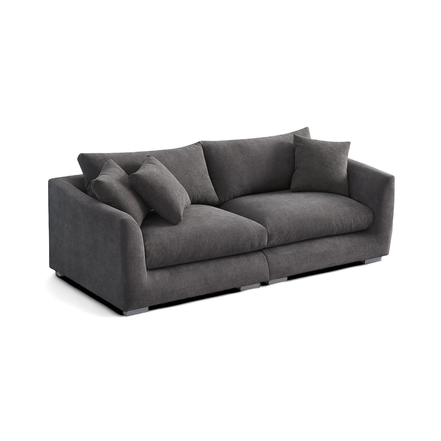 Sydney Federsofa - Grau