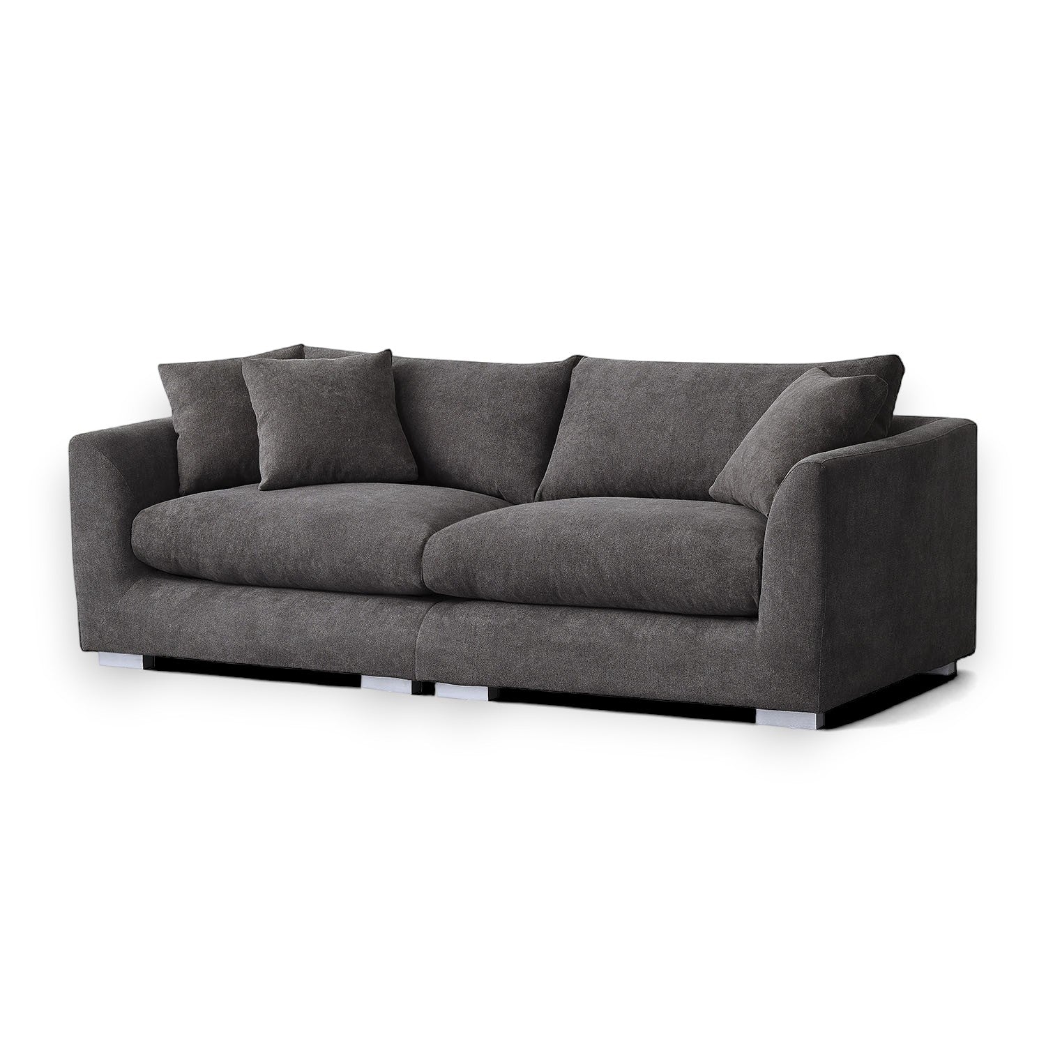 Sydney Federsofa - Grau