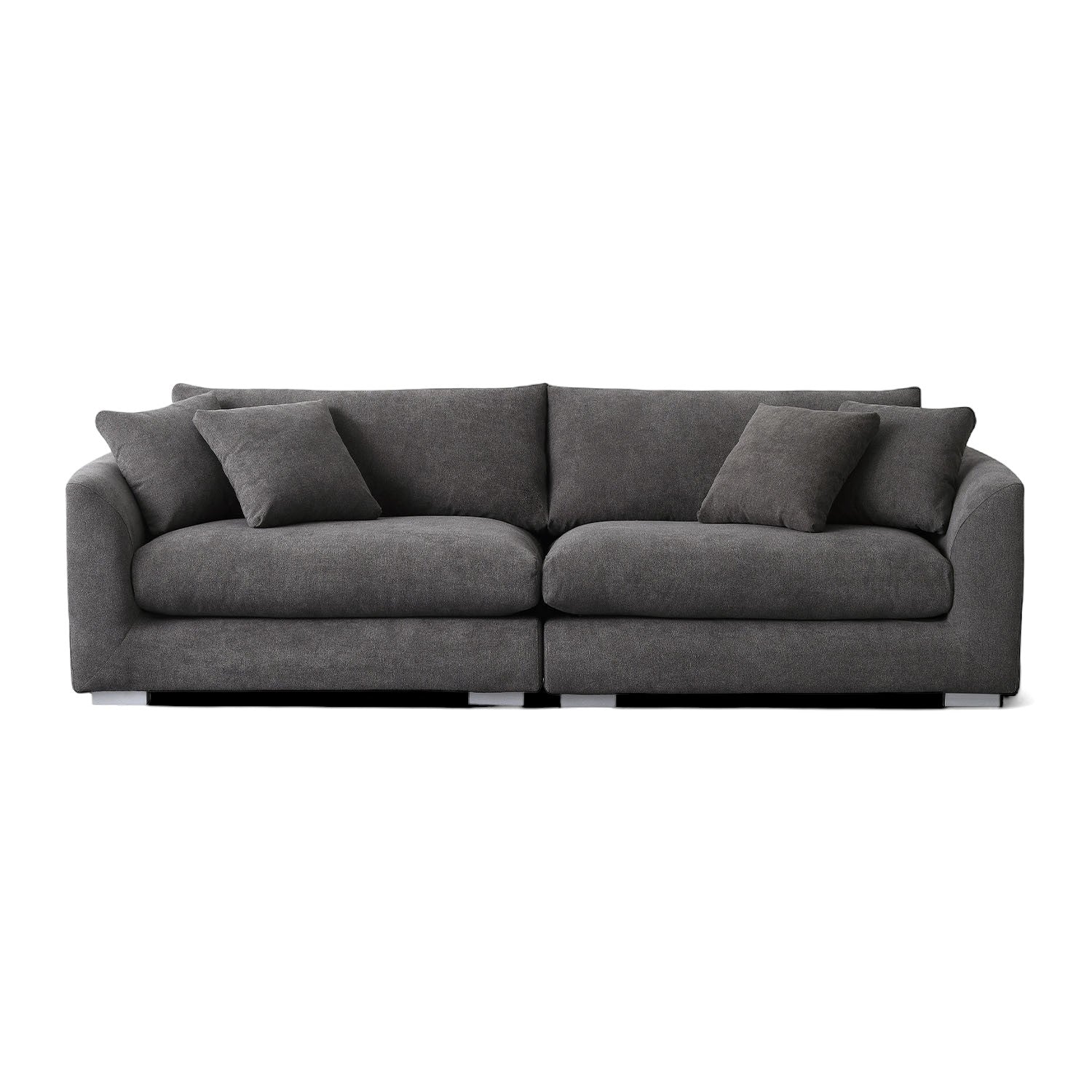 Sydney Federsofa - Grau