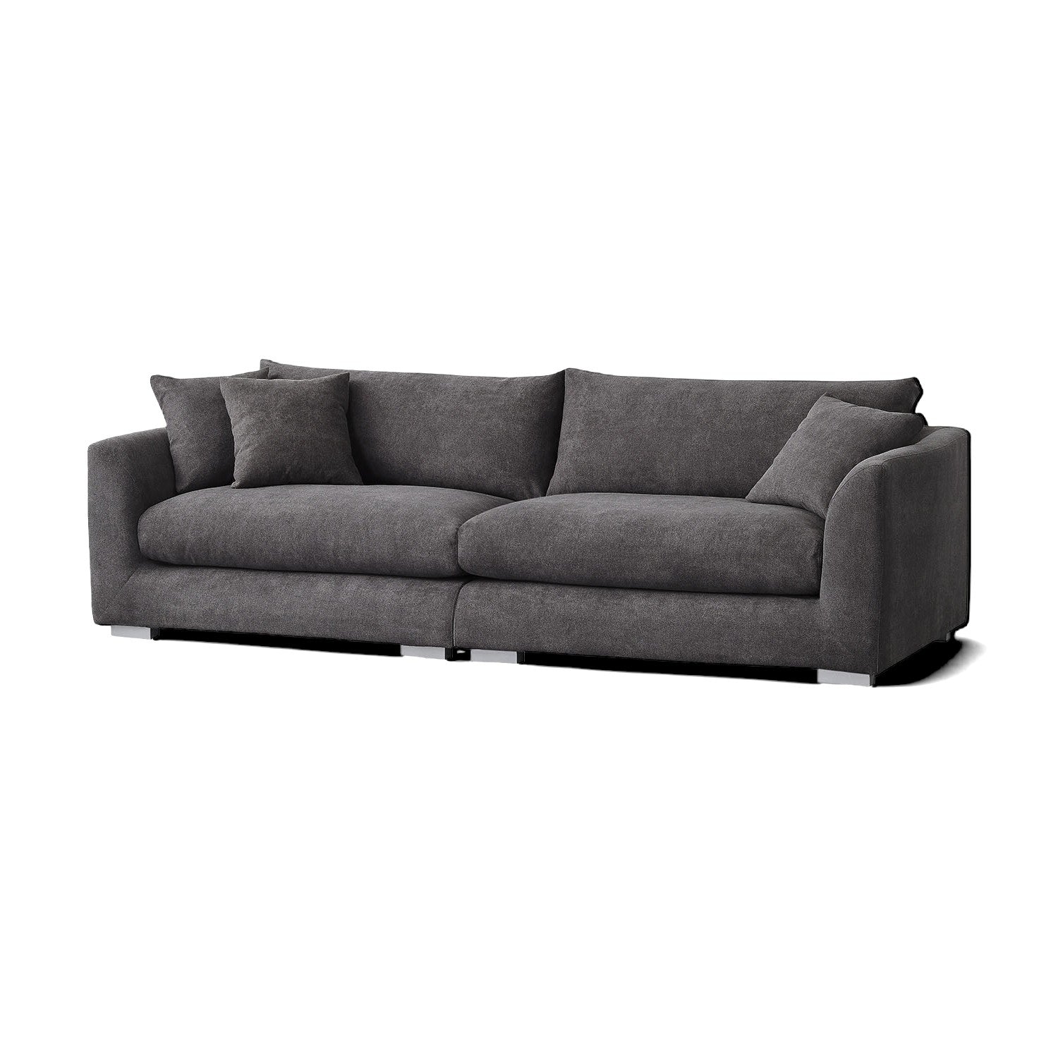 Sydney Federsofa - Grau