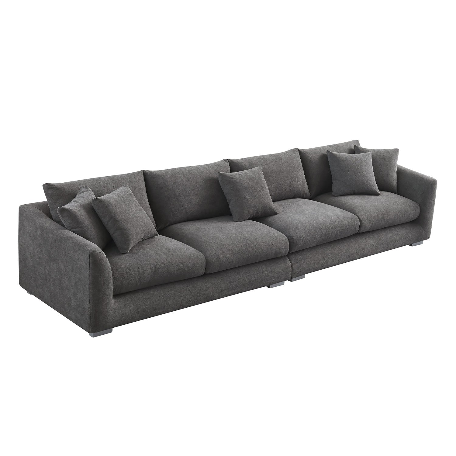 Sydney Federsofa - Grau