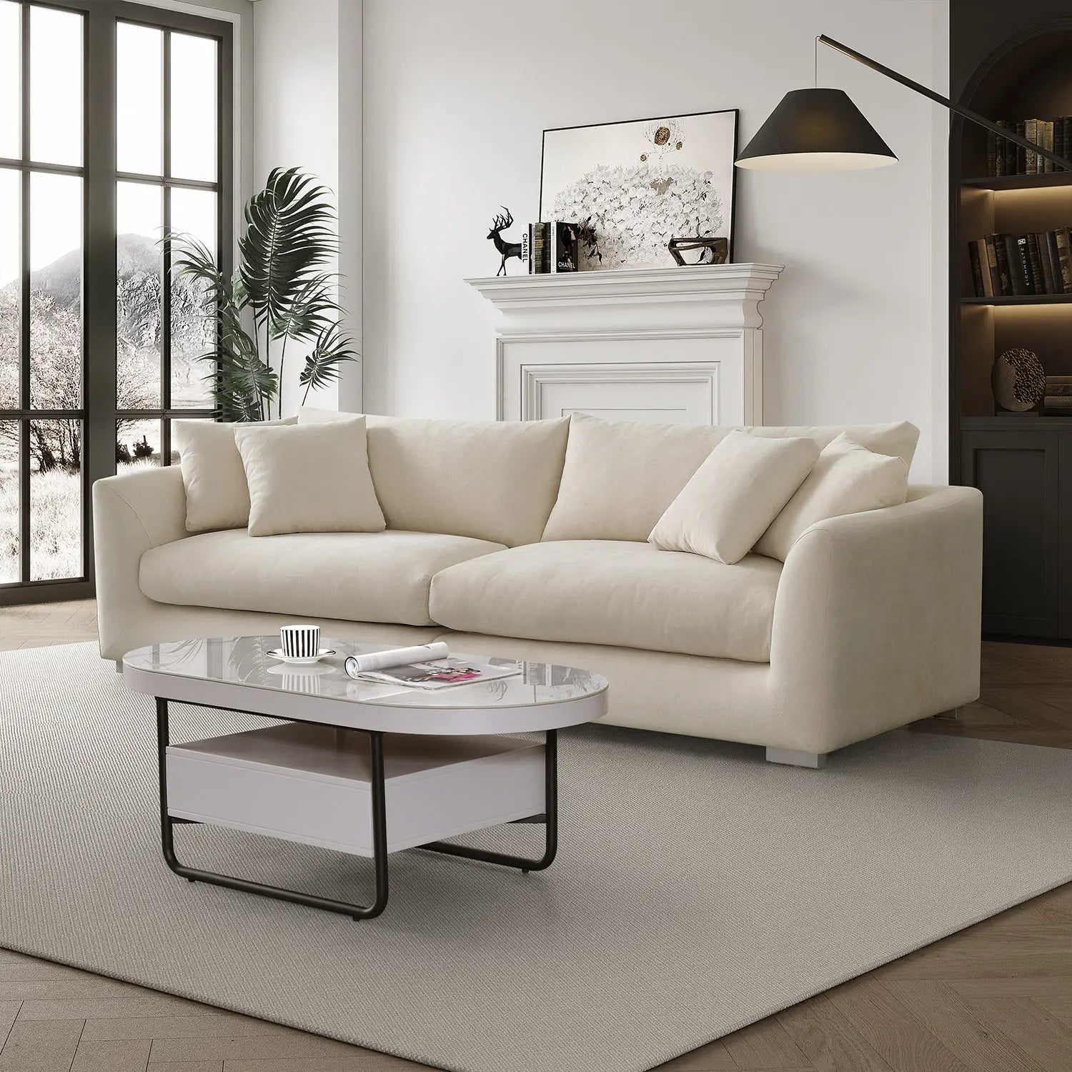 Sydney Federsofa - Beige